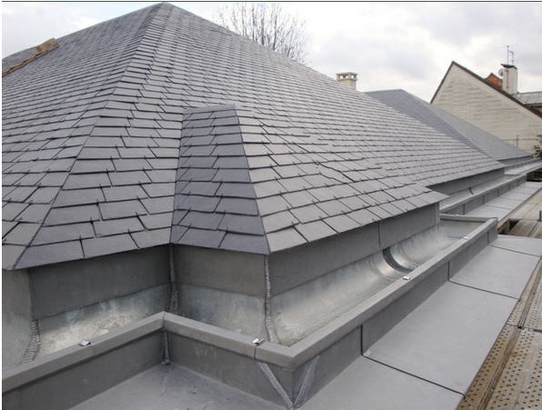 Toit en zinc entretien réparation neuf